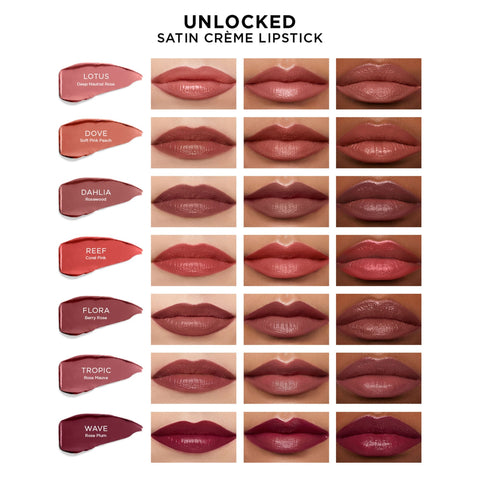 Unlocked Satin Crème Lipstick Red 0