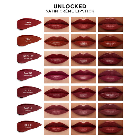 Unlocked Satin Crème Lipstick Red 0